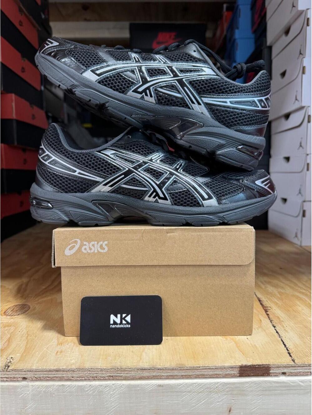 ASICS Gel 1130 'Black Pure Silver' 1201A906-001 MENS SIZE 8 - Picture 4 of 5